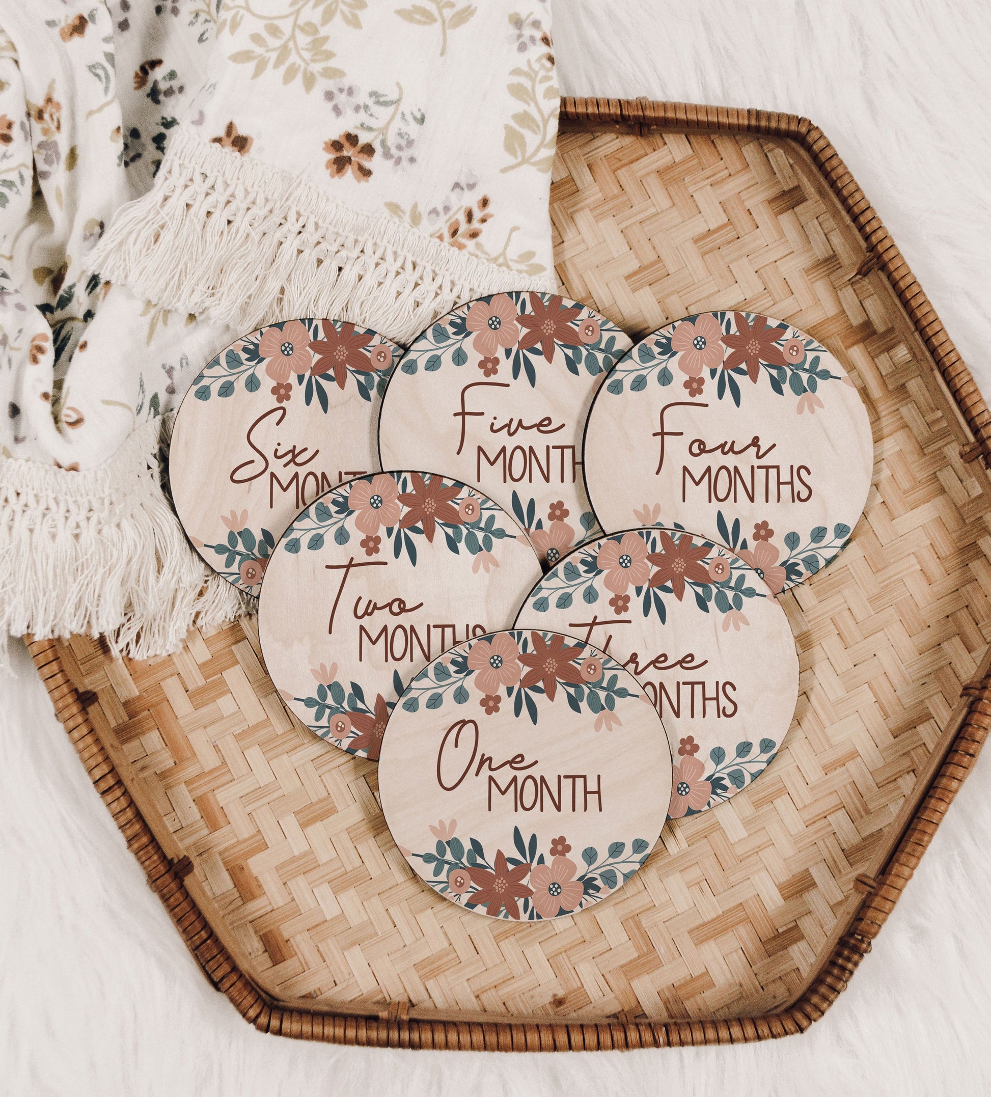 Abigail Collection Baby Monthly Milestone Set